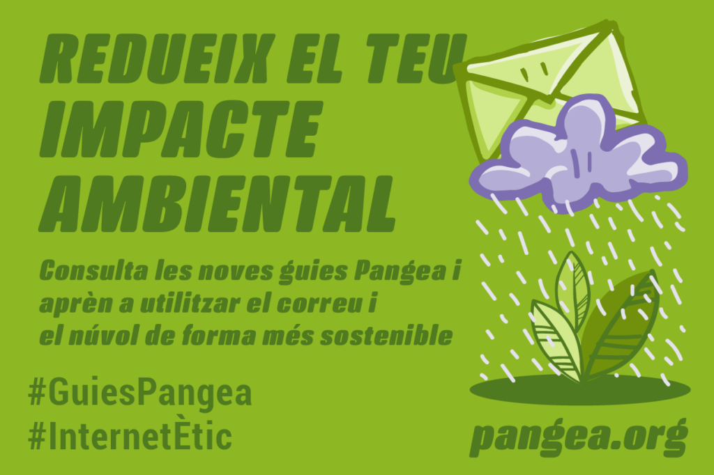 Impacte ambiental ús més sostenible del correu i el núvol