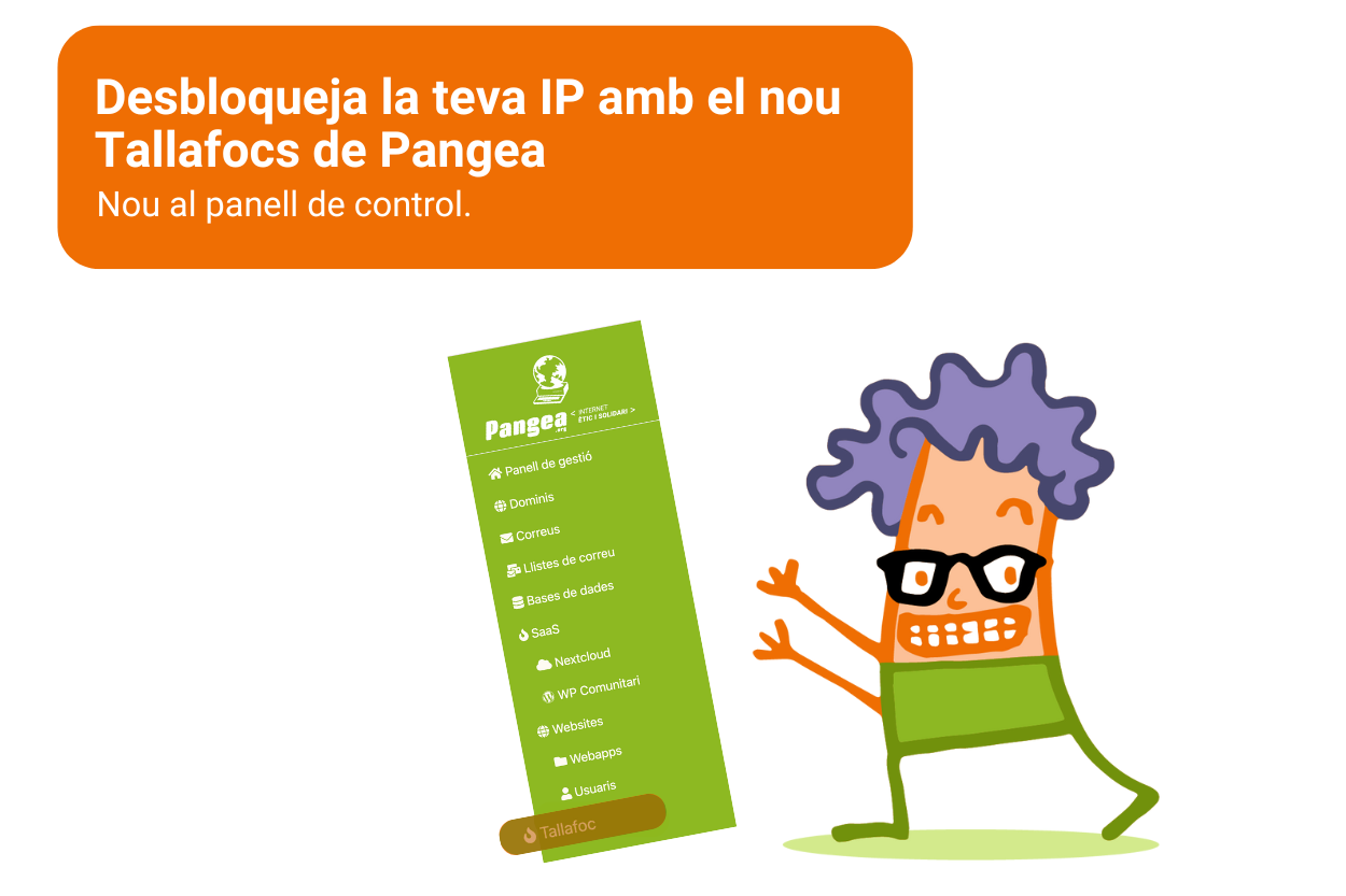 Desbloqueja IP tallafocs pangea